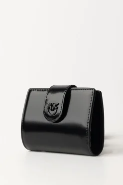 Pinko Wallet In Pelle LucidaNERO LIMOUSINE BLOCK COLOR