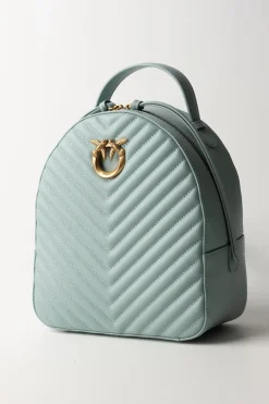 Pinko Zaino Love Click Trapuntato ChevronBRUMA GRIGIO-ANTIQUE GOLD