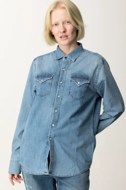 Replay Camicia In Jeans Regular FitLIGHT BLUE