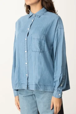 Replay Camicia Over In JeansLIGHT BLUE