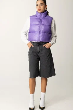 Replay Gilet Imbottito CroppedLAVENDER