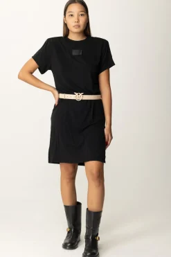 Replay Mini Abito T-shirt con EtichettaBLACK