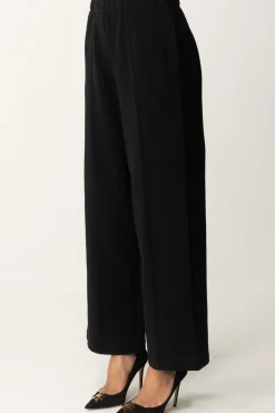 Replay Pantaloni Larghi a Vita AltaBLACK