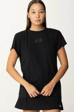 Replay T-shirt Girocollo con Etichetta LogoBLACK
