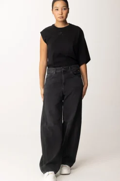 Replay T-shirt MonospallaBLACK