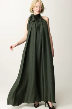 Semicouture Abito Lungo Amandine con FusciaccaFORESTA