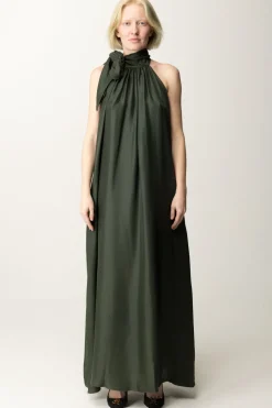 Semicouture Abito Lungo Amandine con FusciaccaFORESTA