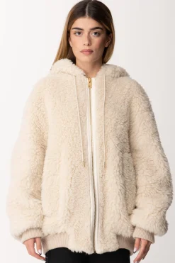 Semicouture Bomber In Eco-pellicciaCORAL SAND