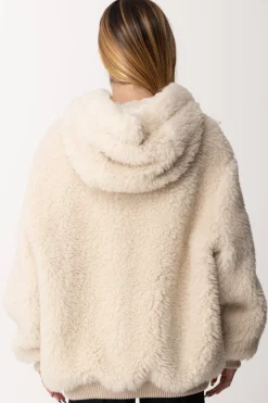 Semicouture Bomber In Eco-pellicciaCORAL SAND