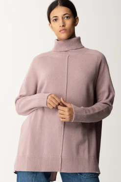 Semicouture Dolcevita In Lana con Spacco Sul RetroBERRY