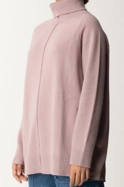 Semicouture Dolcevita In Lana con Spacco Sul RetroBERRY