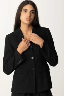 Semicouture Giacca Maria con PincesNERO