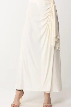 Semicouture Gonna Lunga a Portafoglio TulliaIVORY