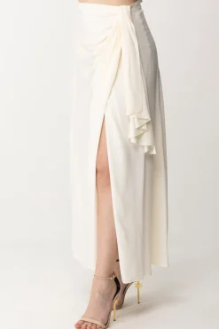 Semicouture Gonna Lunga a Portafoglio TulliaIVORY