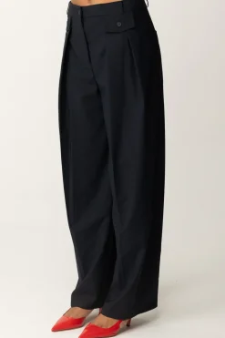 Semicouture Pantaloni In Fresco Lana con Pinces AdesiaUNIVERSO