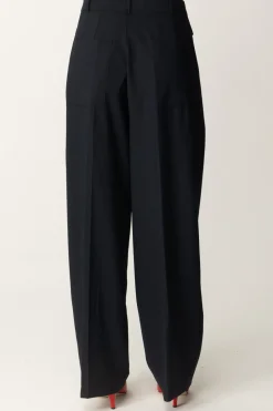 Semicouture Pantaloni In Fresco Lana con Pinces AdesiaUNIVERSO