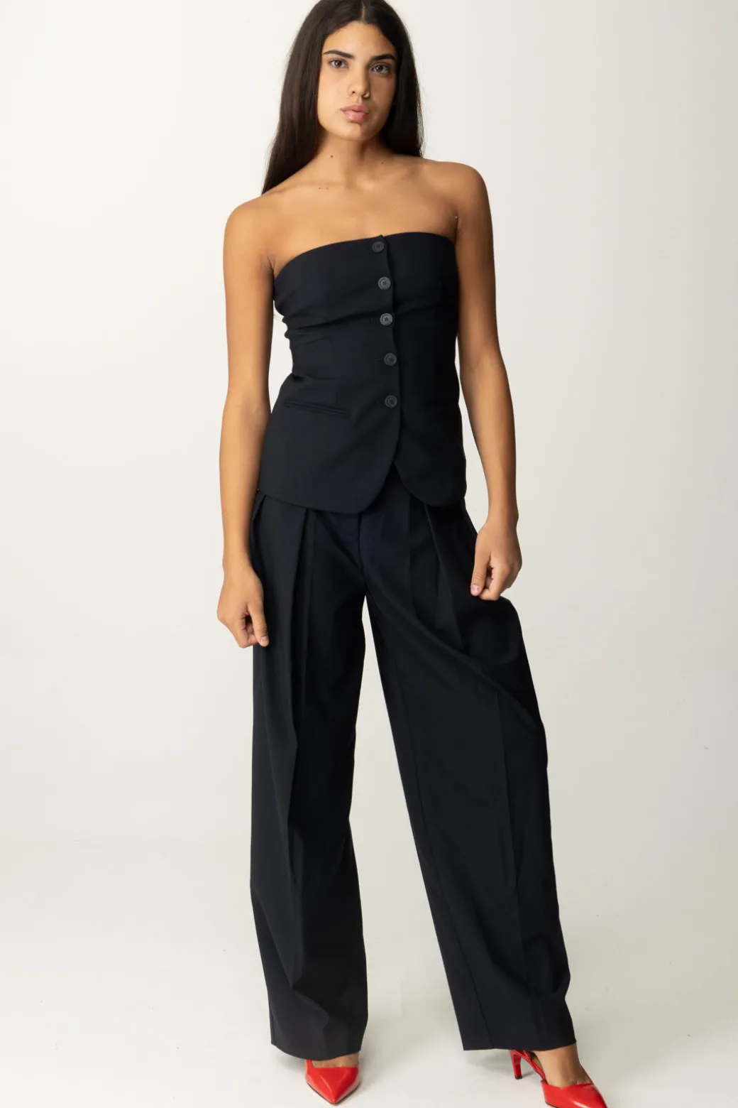 Semicouture Top In Stile Gilet ReaUNIVERSO