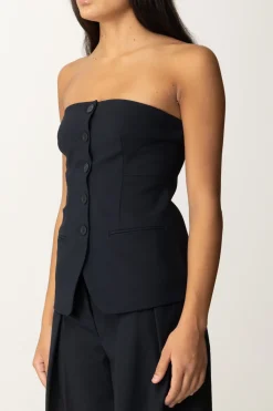 Semicouture Top In Stile Gilet ReaUNIVERSO