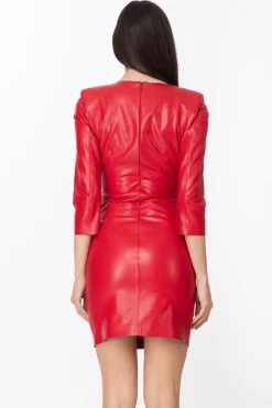 Simona Corsellini Abito In Ecopelle con NodoCHILI