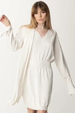 Simona Corsellini Abito In Maglia con FusciaccaWHITE