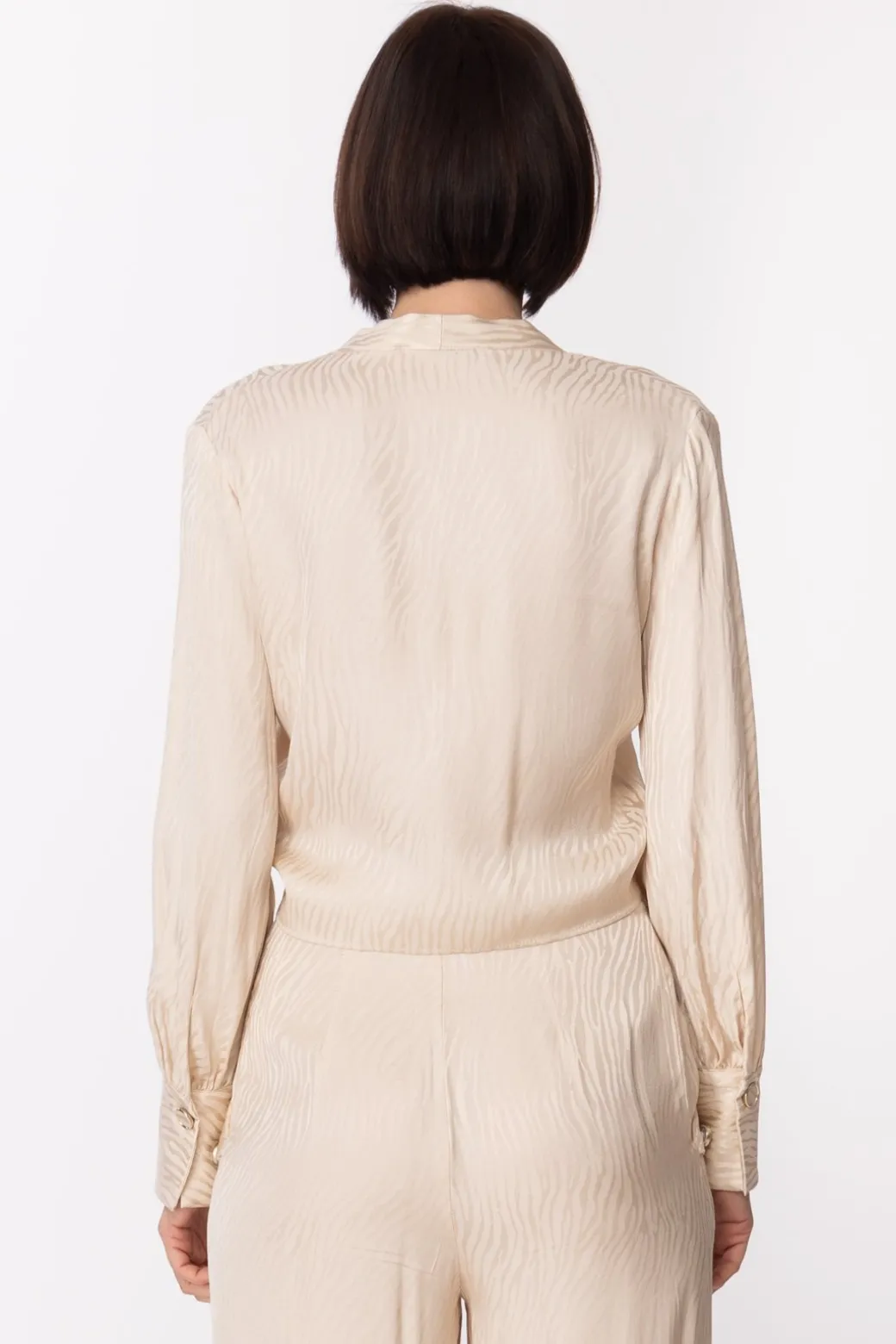 Simona Corsellini Blusa In Raso Effetto AnimalierGINGER