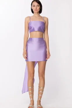 Simona Corsellini Gonna In SatinLILAC