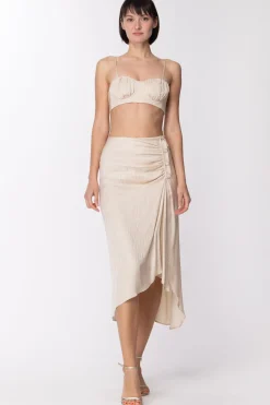 Simona Corsellini Gonna Longuette con ArricciatureGINGER