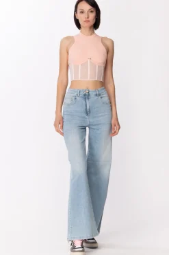 Simona Corsellini Jeans a PalazzoLIGHT BLUE