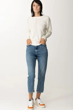 Simona Corsellini Maglia con ImpuntureWHITE CLOUD