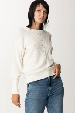 Simona Corsellini Maglia con ImpuntureWHITE CLOUD