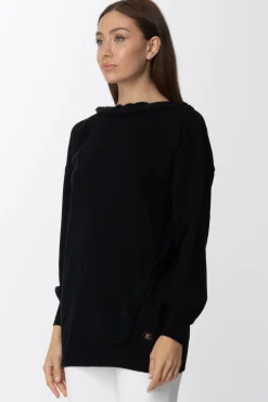 Simona Corsellini Maglia con Dettagli IntrecciatiNERO