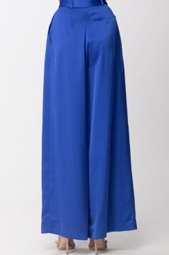 Simona Corsellini Pantaloni Palazzo a Vita AltaELECTRIC BLUE