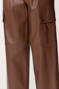 Simona Corsellini Pantaloni Wide Leg con Tasche e ZipTOFFEE