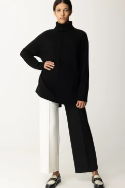 Simona Corsellini Pantaloni Bicolore Wide-legNERO/WHITE CLOUD