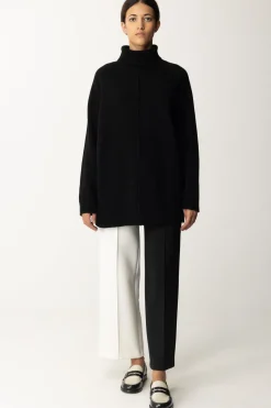 Simona Corsellini Pantaloni Bicolore Wide-legNERO/WHITE CLOUD
