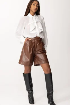 Simona Corsellini Shorts In PelleTOFFEE