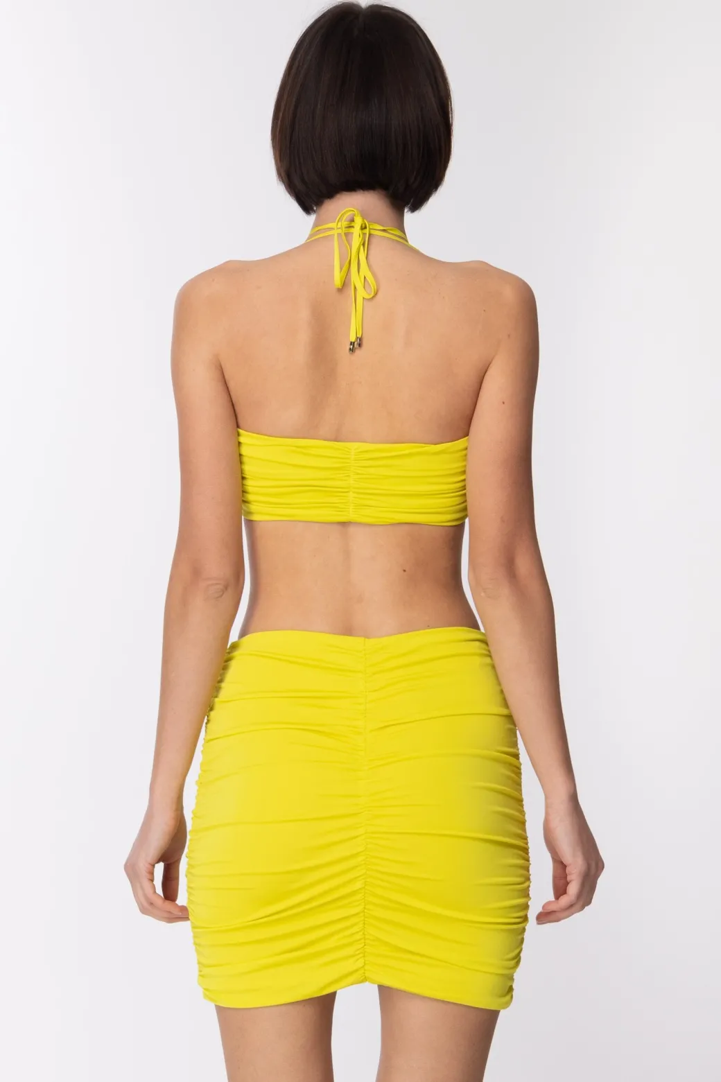 Simona Corsellini Top a Fascia ArricciatoLIME