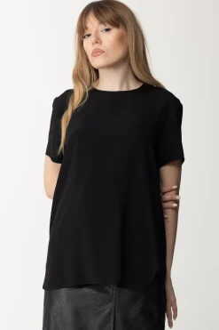 Simona Corsellini T-shirt In SetaNERO