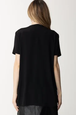 Simona Corsellini T-shirt In SetaNERO