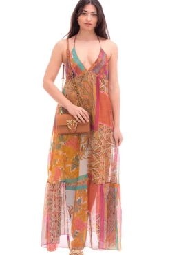 Souvenir Abito Lungo Stampa CachemireFANTASIA