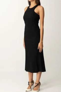 Twin-set Abito Longuette con Scollo All'americanaNERO