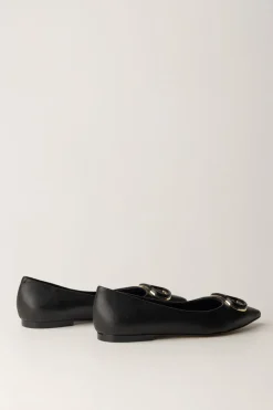 Twin-set Ballerine In Pelle con Punta SfilataNERO