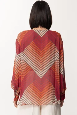 Twin-set Blusa con Stampa Geometrica MulticolorST.GEOMETRICA ROSSI DEGRADE