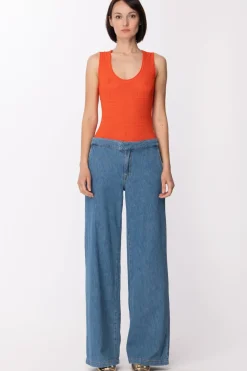 Twin-set Body In Maglia TraforataORANGE SUN