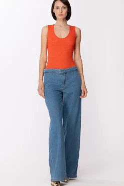 Twin-set Body In Maglia TraforataORANGE SUN