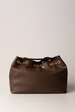 Twin-set Borsa a Secchiello Morbida con LogoCOFFEE CHOCOLATE