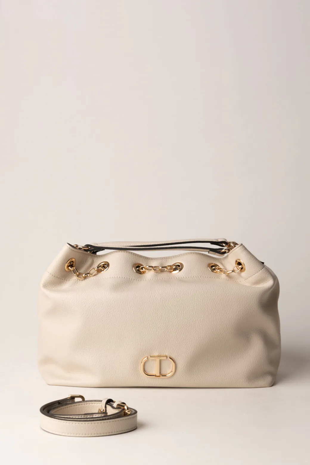 Twin-set Borsa a Secchiello Morbida con LogoOFF WHITE