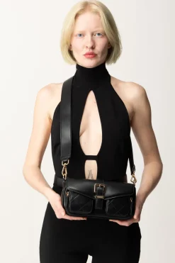 Twin-set Borsa a Tracolla con Tasche FrontaliNERO