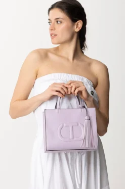 Twin-set Borsa a Tracolla In Paglia e PelleAMETISTA CHIARA