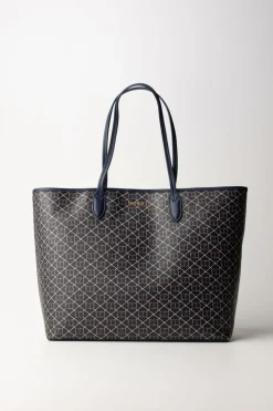 Twin-set Borsa Shopper con Stampa Floral TOVAL T FLOWERS MID BLUE